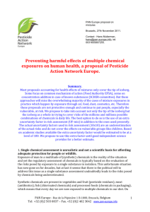 Preventing harmful effects of multiple chemical