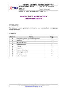 manual handling of people
