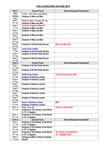 2016 VCE Lit Planner