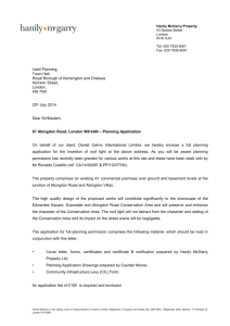 King Sturge LLP Letter - Royal Borough of Kensington and Chelsea