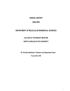 ANNUAL REPORT - North Carolina State University