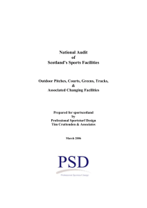 National Audit of Scotland`s Outdoor Sports Facilities