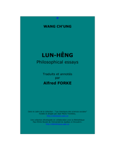 Lun-hêng, part I, Philosophical essays of Wang Ch`ung, translated