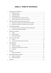 2. contract objectives & expected results