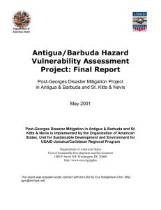 Antigua Barbuda Hazard Vulnerability Assessment