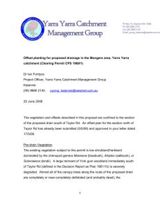 Offset planting_MU16 - Yarra Yarra Catchment Management Group