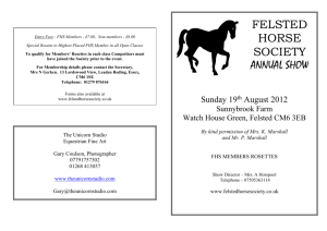 felsted horse society - general rules and conditions