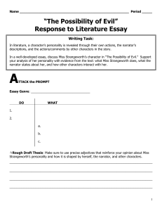 Of Mice and Men Essay Assignment