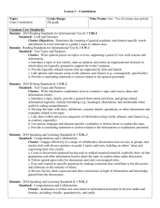 Constitution Lesson Plan