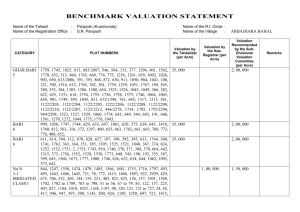 valuation details