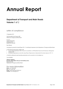 Transport and Main Roads Annual Report 2011-12