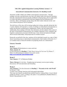 SSK 1204: Applied Independent Learning Methods, Sections 3 / 4