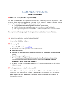 FAQs for Scholarship 2015 - Jamaica Social Investment Fund