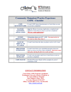 COMMUNITY OUTPATIENT PRACTICE EXPERIENCE