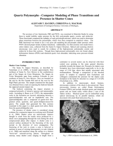 Quartz Phase Transitions and Shatter Cones