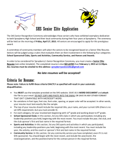 SHS Senior Recognition Application