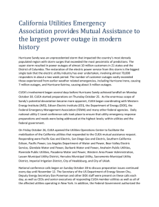 California Utilities Emergency Association provides Mutual