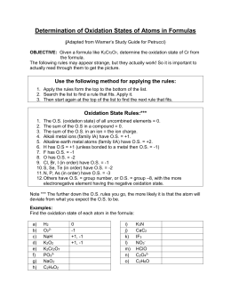 07 Finding Oxidation Numbers Worksheet