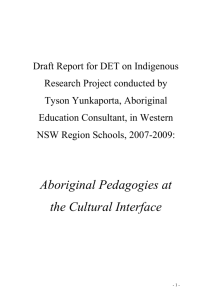Aboriginal Pedagogies - 8ways