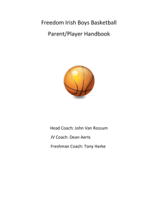 Parent/Player handbook - Freedom Area School District