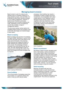 Managing Beach Erosion - Sunshine Coast Council