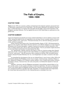 Chapter 27: The Path of Empire, 1890-1899