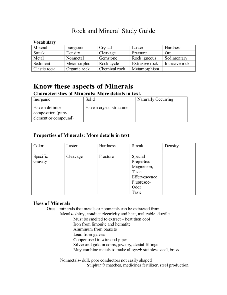 rock-and-mineral-study-guide