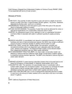 Draft Glossary (Adapted from Watersheds Coalition of Ventura