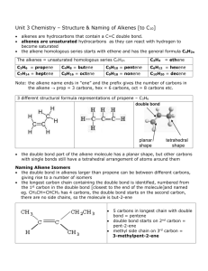 ch3 B2 alkenes
