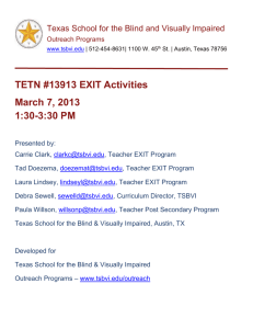 Comparison of EXIT and Post Secondary Program