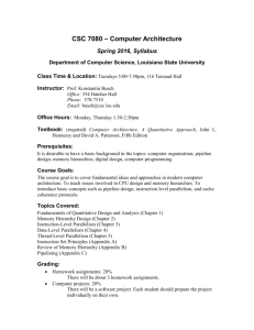 Course Syllabus - Department of Computer Science