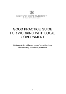 GOOD PRACTICE GUIDE - Ministry of Social Development