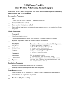 DBQ Essay Checklist - Baltimore City Public School System