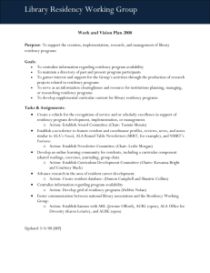 Work and Vision Plan 2008