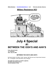 Military Resistance 9G3 No Rush