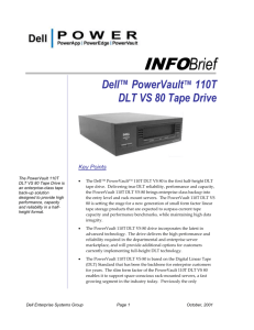 PowerVault 110T DLT VS80 INFOBrief