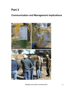 Managing environmental flows in an agricultural landscape: the