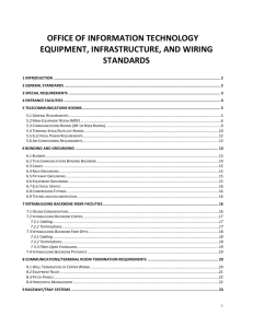 office of information technology equipment, infrastructure, and wiring