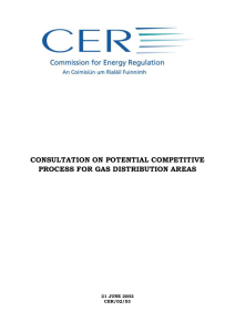 Consultation on Potential Competitive Process for Gas Distribution