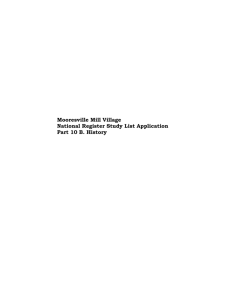 Study List application - Mooresville Mill Village website.