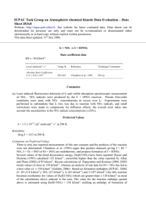 Data Sheet iIOx8 - IUPAC Task Group on Atmospheric Chemical
