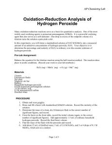 Oxidation-Reduction Analysis