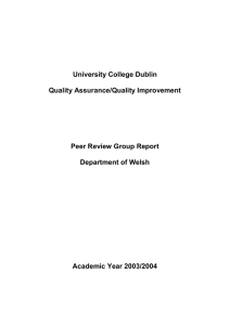 Department of Welsh - University College Dublin
