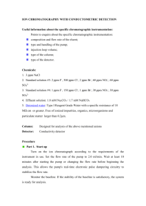 ION CHROMATOGRAPHY WITH CONDUCTOMETRIC DETECTION