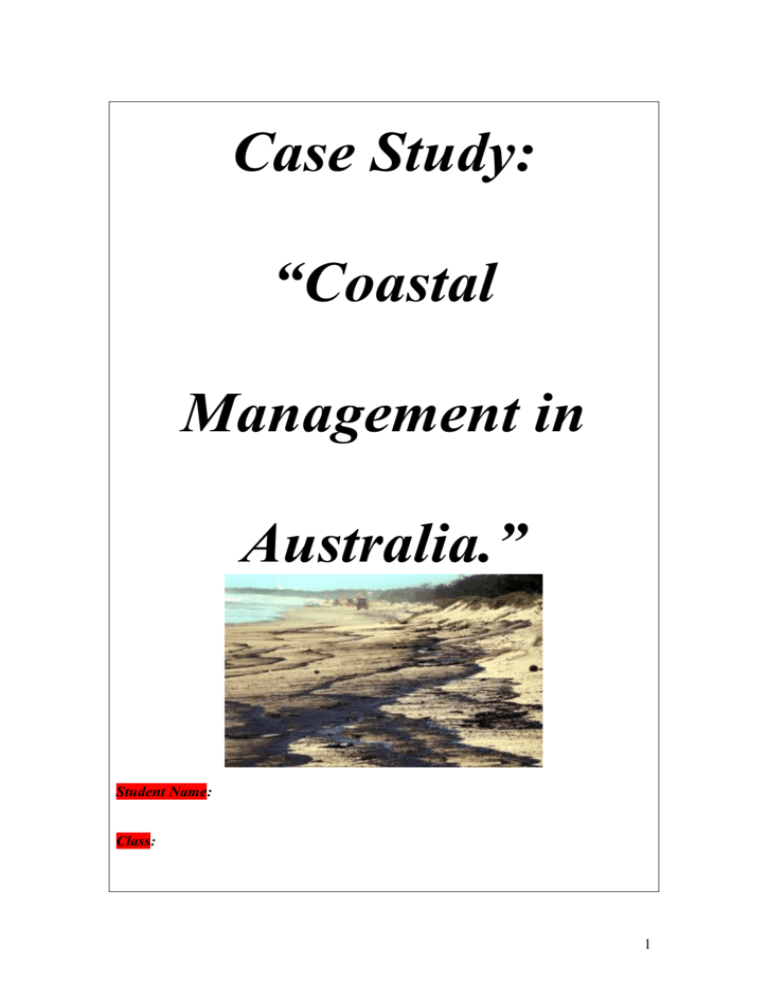 coastal management case study igcse
