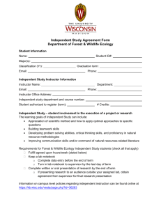 Independent Study Agreement Form