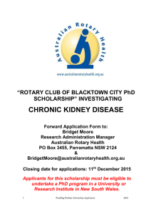 Chronic Kidney Disease - University of Newcastle