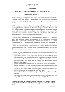 remuneration and salary structures for 2012