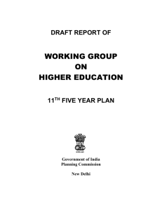 DRAFT REPORT OF - of Planning Commission