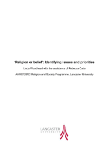 Religion or belief - Equality and Human Rights Commission